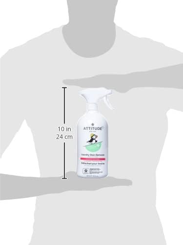 ATTITUDE Baby Laundry Stain Remover, Plant and Mineral-Based Ingredients, Vegan and Cruelty-free Household Products, Unscented, 27.1 Fl Oz