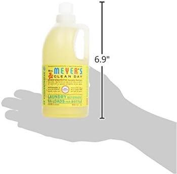 MRS. MEYER'S CLEAN DAY Baby Laundry Detergent Liquid, Infused with Essential Oils, Baby Blossom, 64oz (64 Loads)