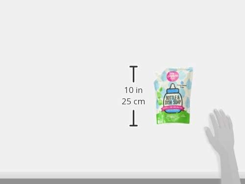 Dapple Refill Pack Baby Bottle and Dish Liquid, Fragrance Free, 33.8 Fluid Ounce (Pack of 2)
