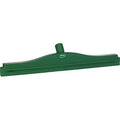 Vikan 77132 Squeegee,Ultra Hygiene,Dbl Blade,20",PP/RB,GN