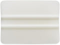 Rvinyl Lidco Rounded Corner Teflon Squeegee in White - 3" - Rigid Tool for Vinyl, Graphics & Tapes Installations - Non Stick, Adhesion Resistant Design with Ribbed Profile