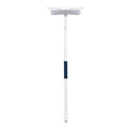 Unger 12” Outdoor Window Scrubber and Squeegee Kit with 5’ Telescopic Pole for High Access, Cleaning Supplies for Mirrors and Glass Surfaces, Machine Washable Sleeve