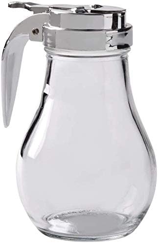 Great Credentials© Syrup Dispenser with Cast Zinc Top, 6-Ounce (1, 6 OZ
