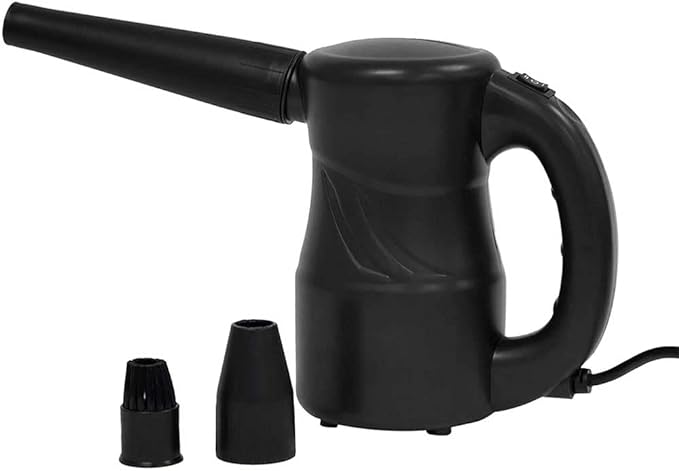 XPOWER A-2S Cyber Duster Electric Air Duster for Dusting, Drying, Inflating, Blowing, Car Detailing, Computer, Leaf Blowing, 90 CFM, 2 Nozzles + 1 Brush, High Performance Motor, Eco-Friendly, Black