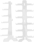 Multi-Tier Sunglasses Display Rack 6-Layer Plastic Glasses Holder Stand Eyewear Organizer for Home and Office Storage