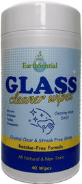Glass Cleaner Wipes All Natural 40ct
