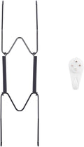 Plate Hangers for The Wall, Suitable for 8-10 inch Decorative Plate, Stainless Steel Wire Plate Holder with Wall Hooks and Rubber tip Protectors, Plate Hangers for Displaying Plates, Platter, Black