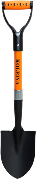 Kids Shovel, Small Shovels for Digging , Overall Length 28 Inches, Mini D Handle Shovel ,Gardening Shovels ,Matel Beach Shovel ,Camping Shovel Matel+Fiberglass