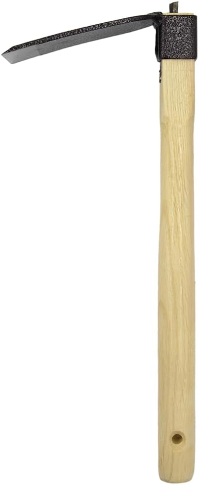 Zenport J6-03 Steel Hoe, 15-Inch Handle, 5 Inch Carbon Steel Blades, Beige - 12 Pack