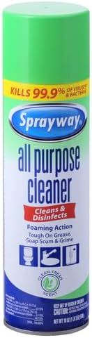 Sprayway All Purpose Disinfectant Cleaner, Foaming Action, 19 Ounce