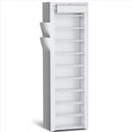 Kitsure Shoe Rack - 10-Tier Large Capacity Shoe Organizer Shelf with Dust Cover & Side Pockets, Rust-Proof Metal Shoe Rack for Closet, Entrance, Living Room, 17.5" x 12.4" x 69.3", White