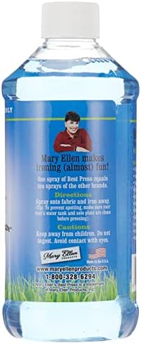 Mary Ellen Products Best Press Linen Fresh Spray Starch, 16 Ounce