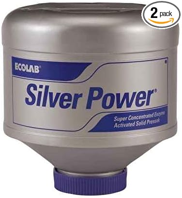 Ecolab Solid Silver Power Dish Detergent, 1 Count (Pack of 1)