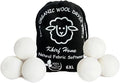 Premium XL Wool Dryer Balls 6-Pack | 100% Organic New Zealand Wool, Handcrafted, Reusable for 1,000+ Loads | Eco-Friendly Fabric Softener, Wrinkle & Static Reduction, Faster Drying