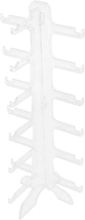Multi-Tier Sunglasses Display Stand Eyewear Organizer 6-Layer Plastic Glasses Holder Rack for Tabletop Storage and Eyeglass Display