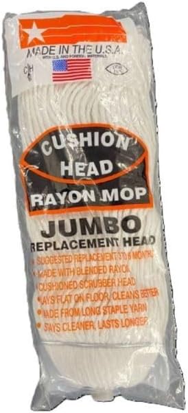 Jumbo Rayon Replacement Mop Head 24-Pack