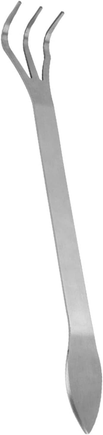 Bonsai Rake Bonsai Tree Tool Lightweight 3-Prong Stainless Steel Root Rake Loosen Soil Toool with Ergonomic Handle for Gardening Plants