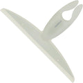 Casabella, White 44037 Clip on Silicone Squeegee, 10-1/8" x 1-1/4" x 6-3/4" h