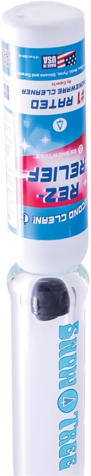 SNOWTREE - 2 Pack Rez Relief Glass Cleaner Solution for Glass, Ceramic, Metal & Silicone - 12 Fluid Oz Bottles (2 Pack) - Refreshing Citrus Scent Glass Cleaner Liquid - Removes Stains & Smells