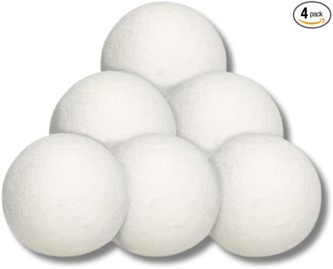 SEDLAV Wool Dryer Balls for Dryer Wool Dryer Balls - Wool Laundry Balls for Dryer, Wool Dryer Balls Laundry Reusable, Natural Reusable Fabric Softener & Wrinkle Reducer – Chemical Free (6)