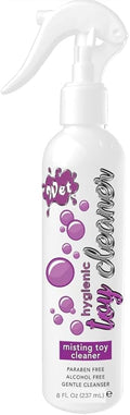Wet Hygienic Misting Toy Cleaner, All Purpose Alcohol-Free Gentle Cleansing Spray | No Harsh Chemicals, Safe for All Toys and Surfaces, Paraben Free & Sulfate Free, 8 oz