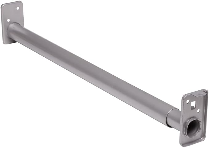 Knape & Vogt, 30 48-Inch, Pro by John Sterling RP0022-30/48 Adjustable Closet Rod, 30-48 inch, Platinum Gray