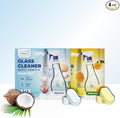 Glass Cleaner Refill Tablets | Plant-Based Streak-Free Window & Mirror Cleaner | Non-Toxic & Eco-Friendly Cleaning Solution | Plastic-Free Packaging | Assorted - Pack of 4