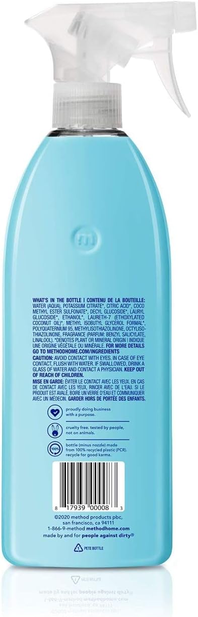 Method Bathroom Cleaner, Removes Mold + Mildew Stains, Eucalyptus Mint, 28 Fl Oz (Pack of 2)
