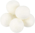 uxcell 6 Pcs Wool Dryer Balls, 1.2 Inches Wool Laundry Dryer Balls for Reducing Clothing Static and Wrinkles, White