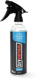 diy detail Crystal Clear Car Glass Cleaner – Streak-Free, Easy Wipe Formula for Interior & Exterior Auto Windows – Professional Grade for Spotless Windshields & Glass Surfaces – 16oz