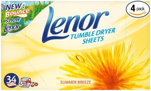 Lenor Tumble Dryer Summer Breeze Sheets 4 X 34