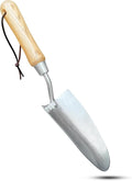 Garden Guru Eco Super Strong Garden Trowel with Ergonomic Wood Handle - 100% Recycled Stainless Steel - Rust Resistant - FSC Certified Wood - Perfect Tool for Gardening Weeding Transplanting (2 Pack)