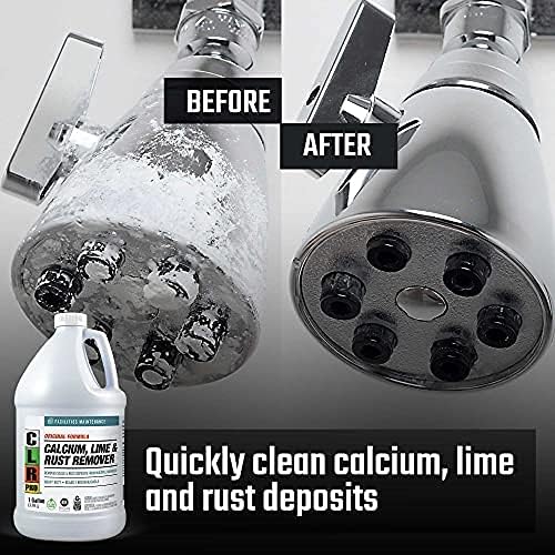 CLR PRO Calcium, Lime and Rust Remover, 1 Gallon Bottle (Pack of 2)