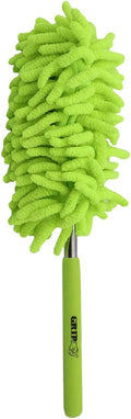 Grip Telescopic Micro Fiber Duster - Extends 10" to 34" - Traps and Holds Dust Without Harmful Cleaning Chemicals - Cleaning/Dusting Around Home, Office, Vehicle