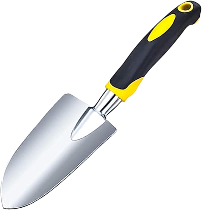 Garden Shovel Garden Hand Trowel, Heavy Duty Gardening Hand Tools with Ergonomic Handle, Rust Resistant Small Garden Spade for Diligent Farmer Soil Excavation, Planting and Transplanting