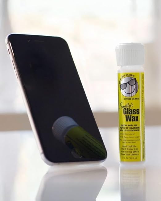 Smitty's Glass Wax and Screen Cleaner with Carrying Pouch, Bottle and Cloth Cleaner