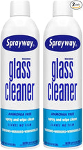 Sprayway Glass Cleaner, SW-050, Ammonia Free, 19 oz Can (2 Pack)
