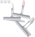 3pcs mini Squeegee Shower Squeegee for Glass Doors, with 3 Adhesive Hooks, Squeegee for Shower Glass Window Cleaning Squeegee Glass Shower Door for Car Window Wiper Mirror Windshield