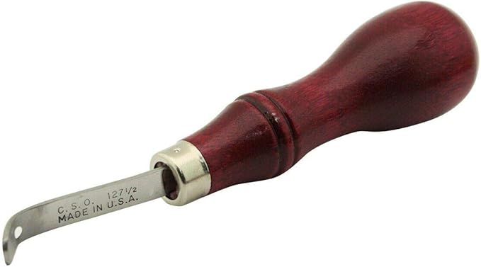 C.S. Osborne Bissonnette Edge Tool (Bent Shank) #127.5-B Size 00 to 4 Edger-Size 1