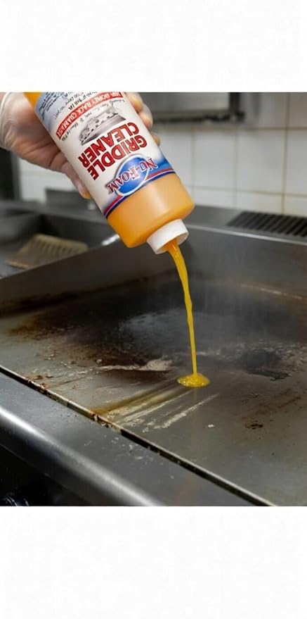 Nu-Foam Griddle Cleaner, Professional Flat Top Cleaning Liquid, 32 oz, for Commercial Griddles