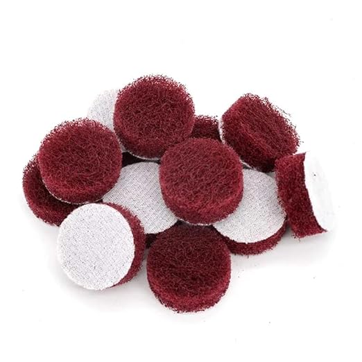 60 PCS 1 Inch 25mm 240-800 Grit Multi-Purpose Flocking Scouring Pad Duty Nylon Cloth for Polishing & Grinding,20 Pcs of Each Grit