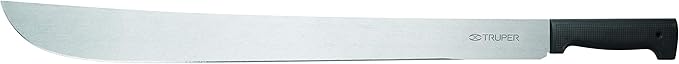 TRUPER T-460-16B Black Handle Machetes, Rivetless 16" (41cm)