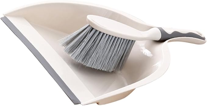 Mini Handheld Broom and Dustpan Set, Portable Cleaning Accessory for Desktop Use, 2pcs Compact Household Sweeping Kit for Office and Home