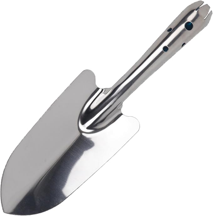 Garden Trowel Stainless Steel Rust Resistant Hand Shovel Garden Spade Small Gardening Hand Tools Shovels for Weeding, Transplanting and Digging