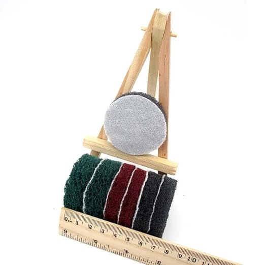 60 PCS 1 Inch 25mm 240-800 Grit Multi-Purpose Flocking Scouring Pad Duty Nylon Cloth for Polishing & Grinding,800