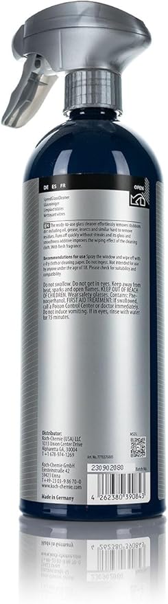 KOCHCHEMIE - Speed Glass Cleaner - Prosumer Line - Car Window Cleaner - 750ml