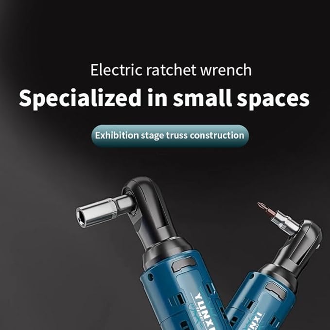 12V ratchet kit, car repair screw and nut disassembly, with quick charger, suitable for home and car repair, is a holiday gift for men. (2 batteries + paper box + upgraded accessories)