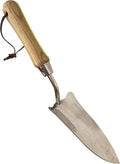 Garden Guru Eco Transplanter Trowel Shovel- 100% Recycled Stainless Steel - Rust Resistant - FSC Certified Wood Ergonomic Handle - Perfect Tool for Gardening Weeding Transplanting Digging (2 Pack)