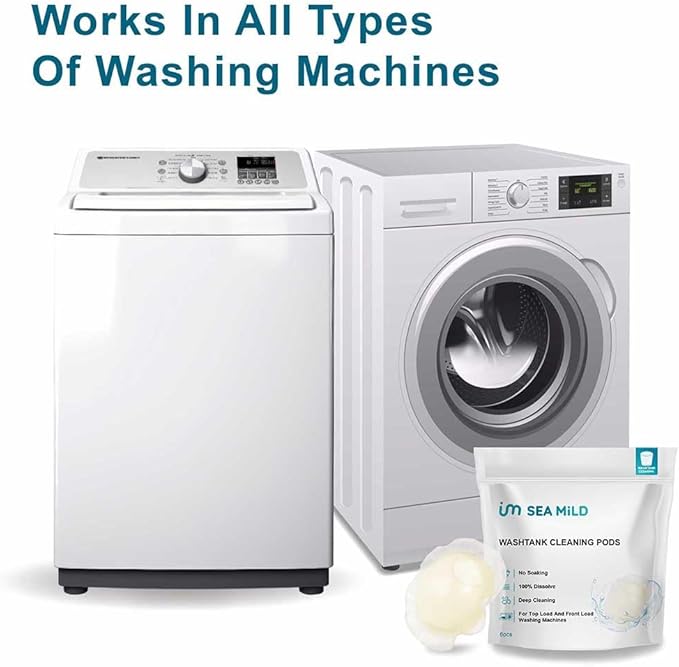 washing machine cleaner,washtank cleaning pods,washing machine cleaning tablets,washer cleaner,splash spotless,deodorizes,removes grime,compatible with he, top & front load,unscented,6 Count