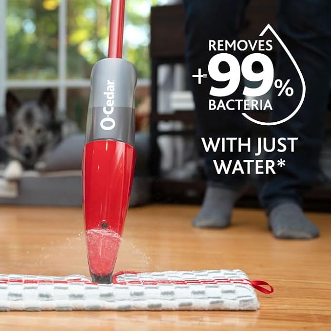 O-Cedar ProMist MAX Microfiber Spray Mop, Red